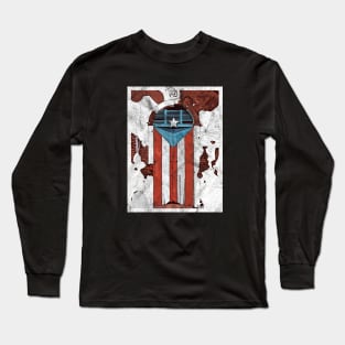 Puerto Rican Flag Door San Juan Puerto Rico Long Sleeve T-Shirt